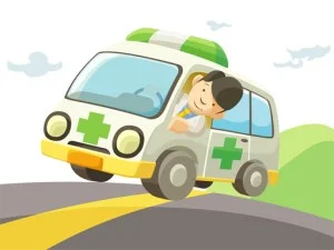 Cartoon Ambulance Slide